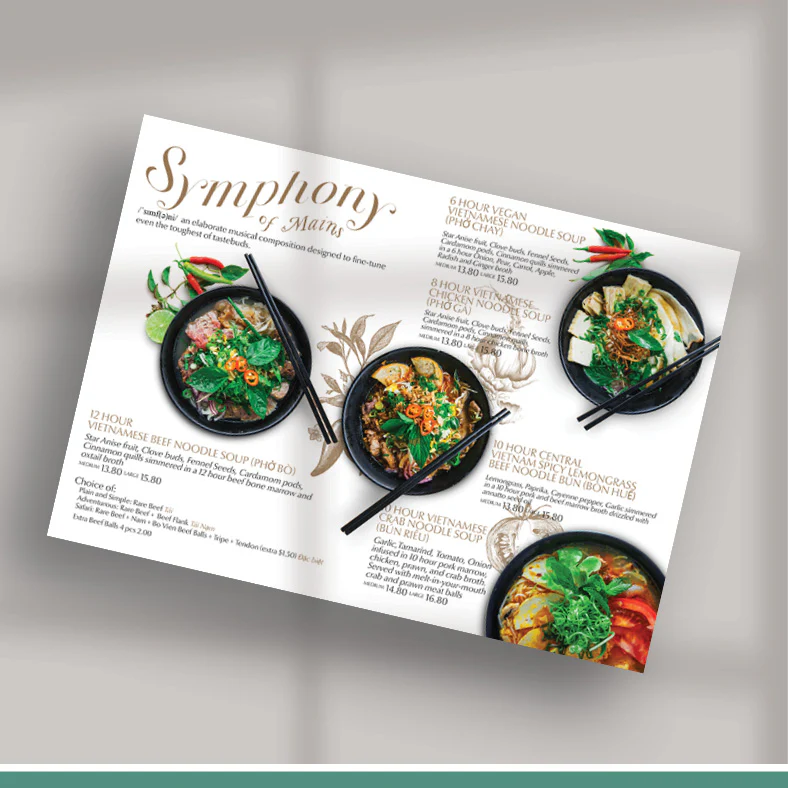 Encapsulated Menus / Leaflets
